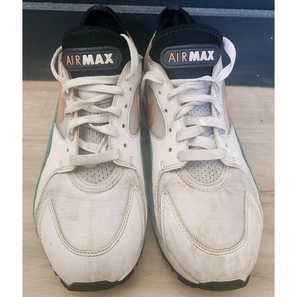 NIKE AIR MAX 93 WATERMELON SNEAKERS MENS 7.5 WOMENS SIZE 9 WHITE GREEN ATHLETIC - Picture 2 of 11